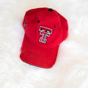 Texas Tech Hat Red Raiders Double T Vault Horse Logo Unstructured Adjustable